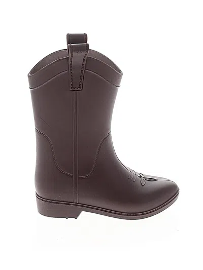 Pre-owned Assorted Brands Kids' Rain Boots In Brown