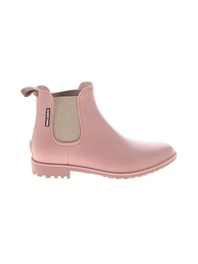 Pre-owned Assorted Brands Rain Boots In Pink