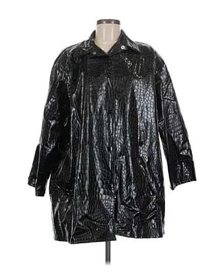 Pre-owned Assorted Brands Raincoat In Black