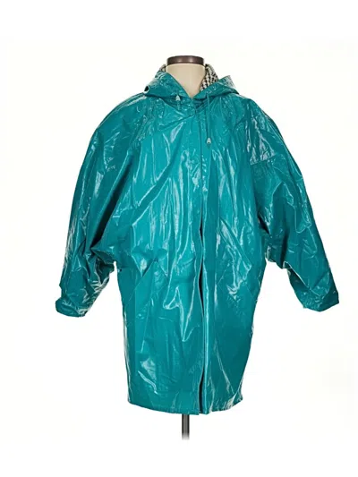 Pre-owned Assorted Brands Raincoat In Blue