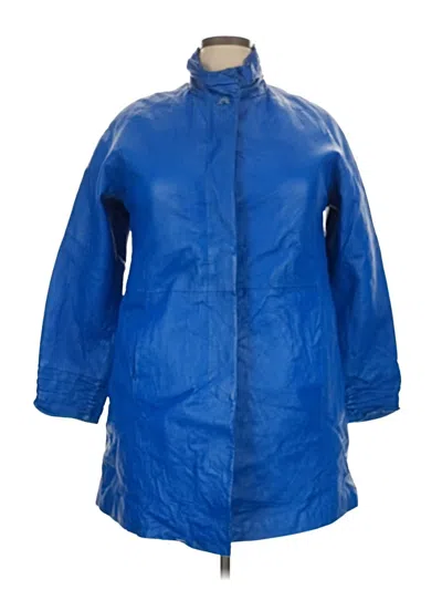 Pre-owned Assorted Brands Raincoat In Blue