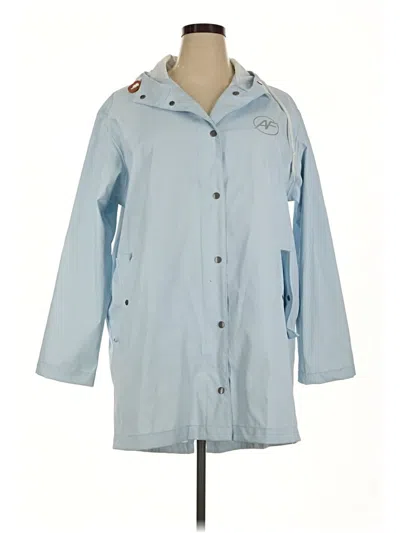 Pre-owned Assorted Brands Raincoat In Blue