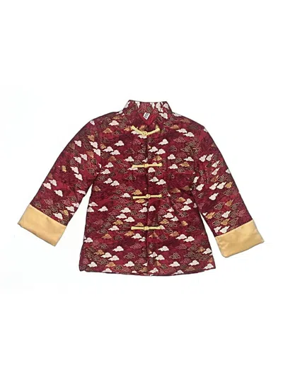 Pre-owned Assorted Brands Kids' Raincoat In Burgundy