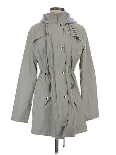 Pre-owned Assorted Brands Raincoat In Gray