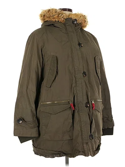 Pre-owned Assorted Brands Raincoat In Green