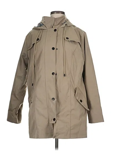 Pre-owned Assorted Brands Raincoat In Tan