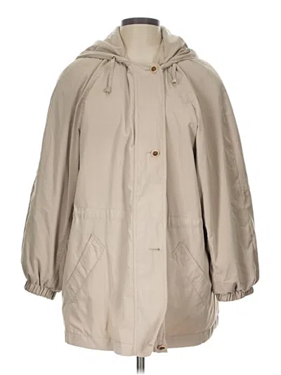 Pre-owned Assorted Brands Raincoat In Tan