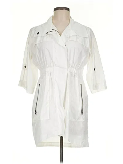 Pre-owned Assorted Brands Raincoat In White