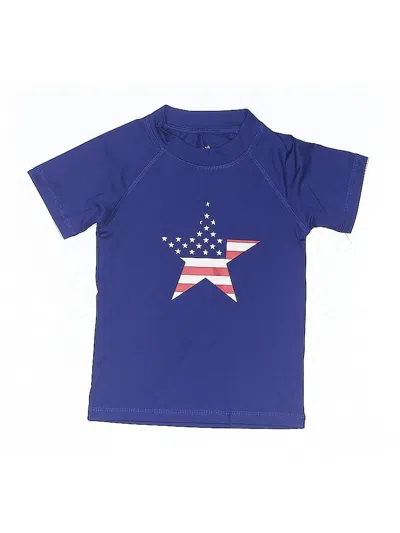Pre-owned Assorted Brands Kids' Rash Guard In Blue