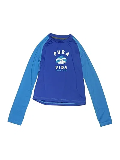 Pre-owned Assorted Brands Kids' Rash Guard In Blue