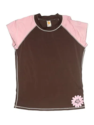 Pre-owned Assorted Brands Kids' Rash Guard In Brown