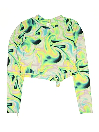 Pre-owned Assorted Brands Kids' Rash Guard In Green