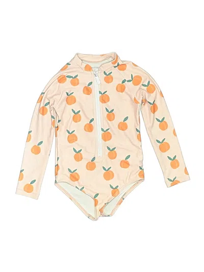 Pre-owned Assorted Brands Kids' Rash Guard In Orange