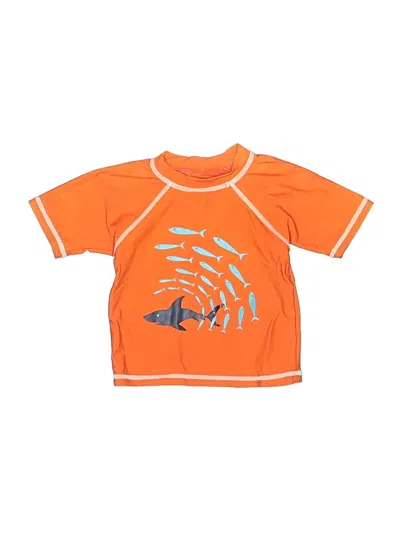 Pre-owned Assorted Brands Babies' Rash Guard In Orange