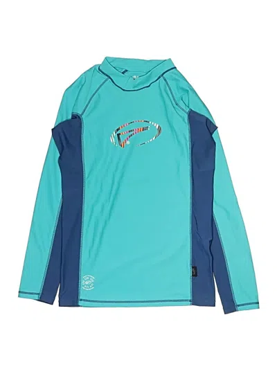 Pre-owned Assorted Brands Kids' Rash Guard In Teal