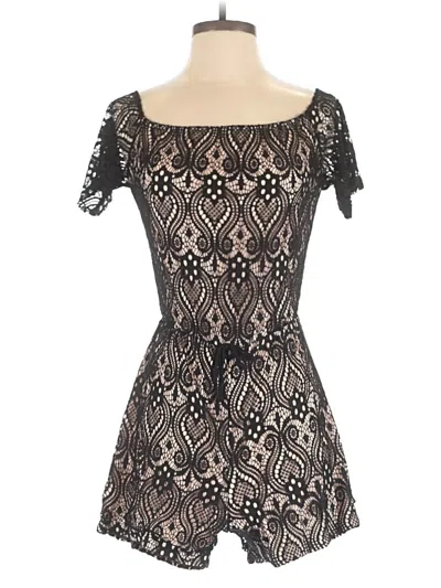 Pre-owned Assorted Brands Romper In Black