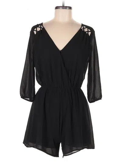 Pre-owned Assorted Brands Romper In Black