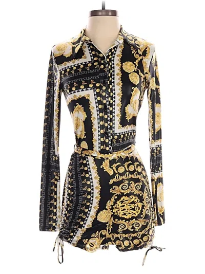 Pre-owned Assorted Brands Romper In Black