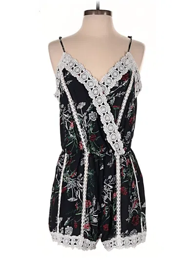 Pre-owned Assorted Brands Romper In Black