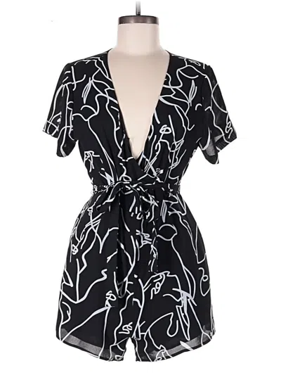 Pre-owned Assorted Brands Romper In Black