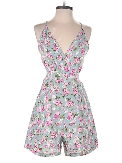 Pre-owned Assorted Brands Romper In Blue