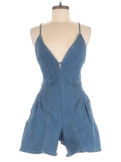 Pre-owned Assorted Brands Romper In Blue