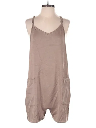 Pre-owned Assorted Brands Romper In Brown