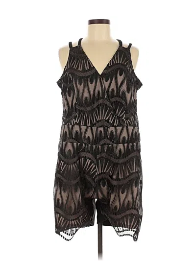 Pre-owned Assorted Brands Romper In Brown
