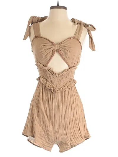 Pre-owned Assorted Brands Romper In Brown