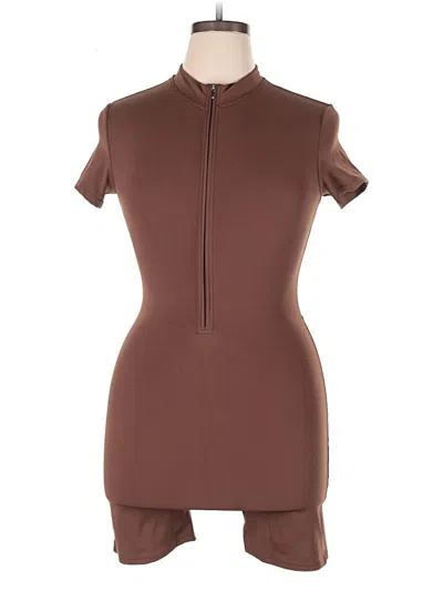 Pre-owned Assorted Brands Romper In Brown