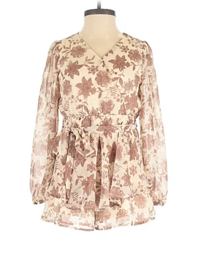 Pre-owned Assorted Brands Romper In Brown