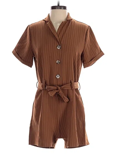 Pre-owned Assorted Brands Romper In Brown