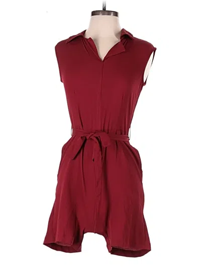 Pre-owned Assorted Brands Romper In Burgundy