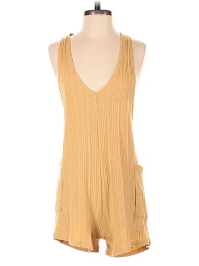 Pre-owned Assorted Brands Romper In Gold