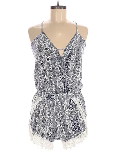 Pre-owned Assorted Brands Romper In Gray