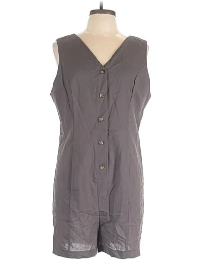 Pre-owned Assorted Brands Romper In Gray