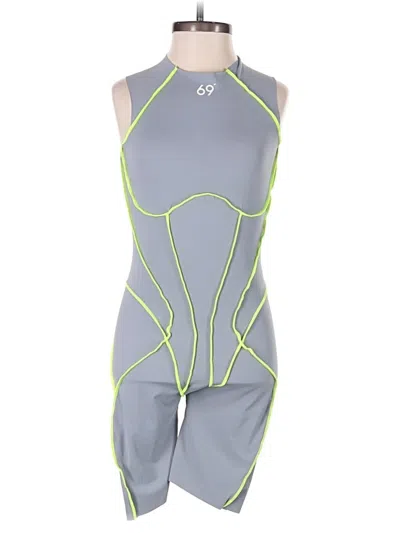 Pre-owned Assorted Brands Romper In Gray