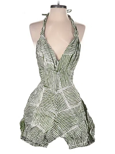 Pre-owned Assorted Brands Romper In Green