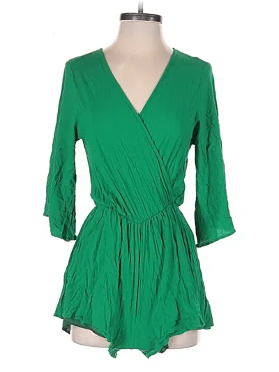 Pre-owned Assorted Brands Romper In Green