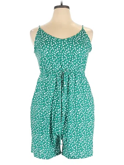 Pre-owned Assorted Brands Romper In Green
