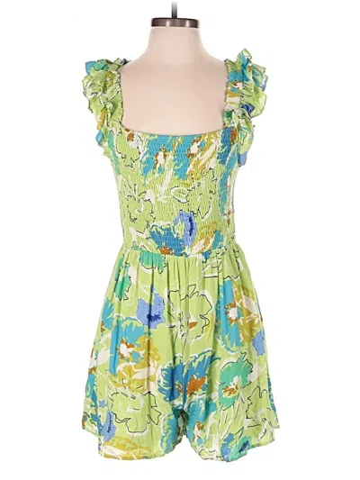 Pre-owned Assorted Brands Romper In Green