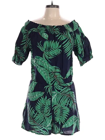 Pre-owned Assorted Brands Romper In Green