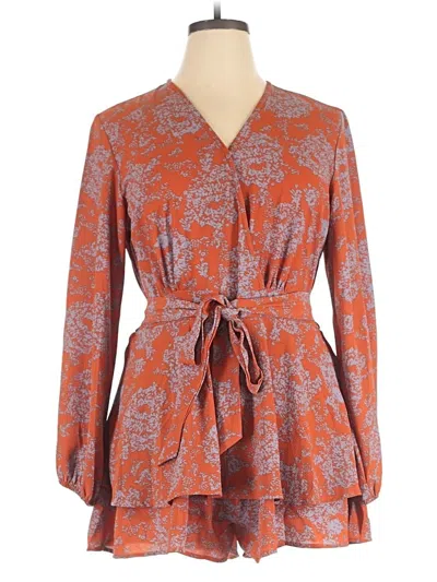 Pre-owned Assorted Brands Romper In Orange