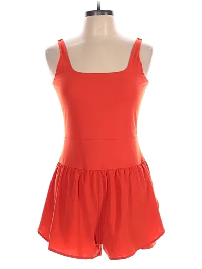 Pre-owned Assorted Brands Romper In Orange