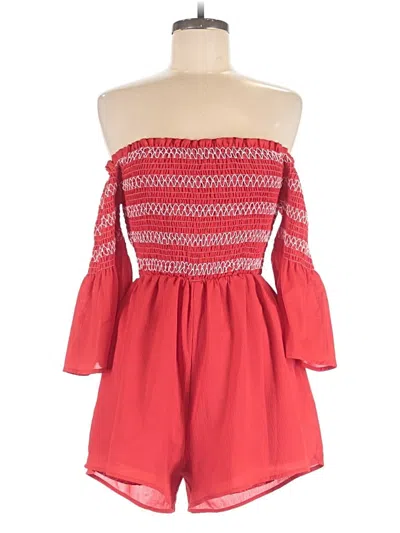 Pre-owned Assorted Brands Romper In Red