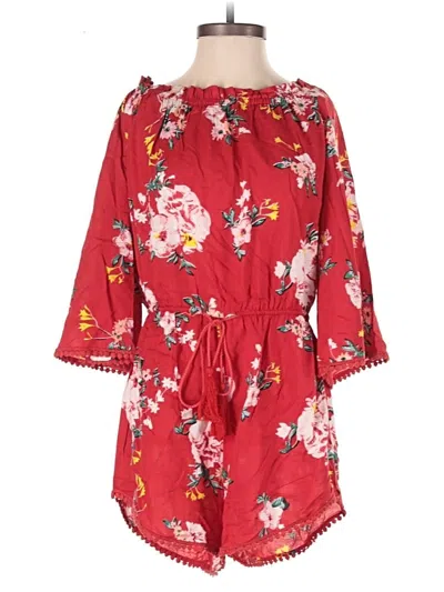 Pre-owned Assorted Brands Romper In Red