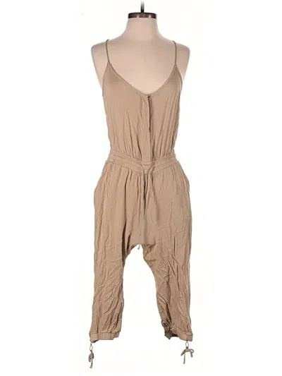 Pre-owned Assorted Brands Romper In Tan