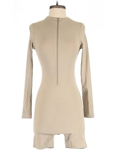 Pre-owned Assorted Brands Romper In Tan