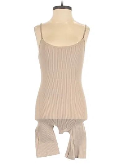 Pre-owned Assorted Brands Romper In Tan