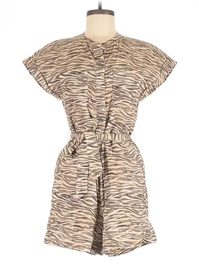 Pre-owned Assorted Brands Romper In Tan
